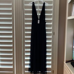 White House Black Market convertible black gown